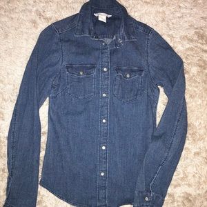 Button down denim shirt